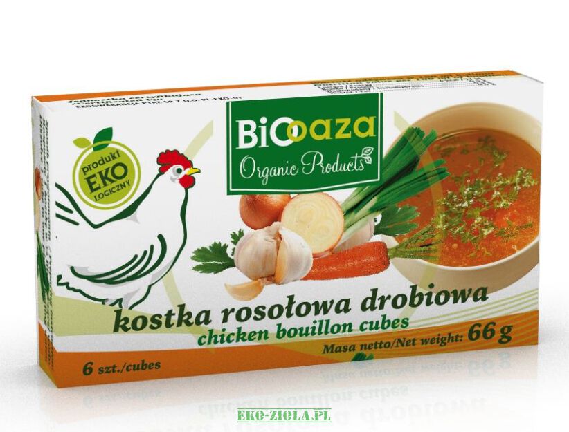 Bio Oaza Kostka rosołowa drobiowa 66g