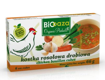 Bio Oaza Kostka rosołowa drobiowa 66g