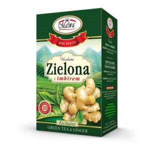 Malwa herbata Zielona z imbirem 20x1,5g