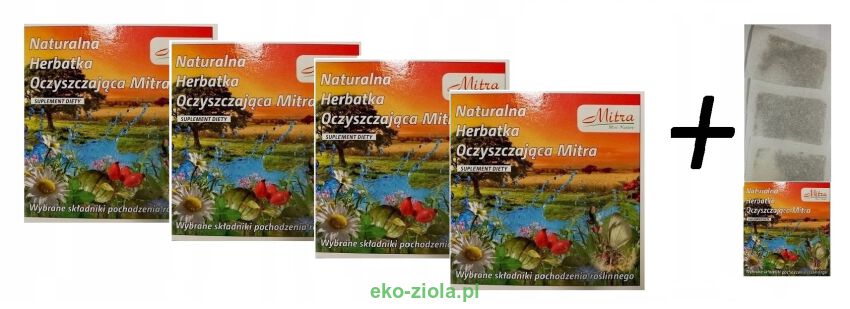 4x Mitra herbatka 30 saszetek + Gratis a'3 saszetki