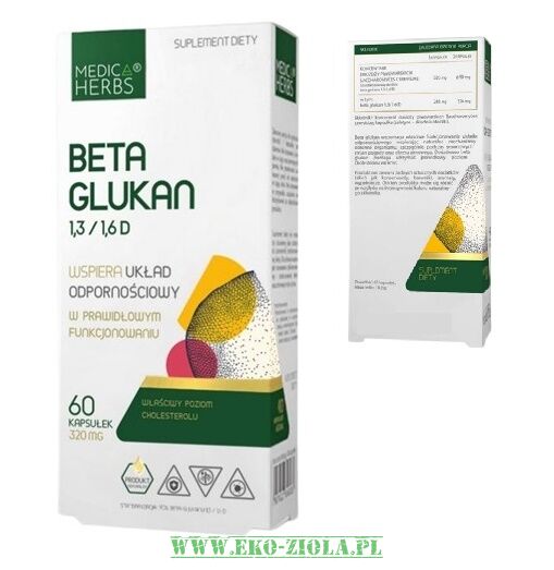 Medica Herbs Beta Glukan 1,3/1,6D 320mg 60 kaps