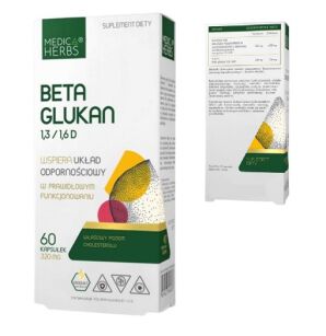 Medica Herbs Beta Glukan 1,3/1,6D 320mg 60 kaps