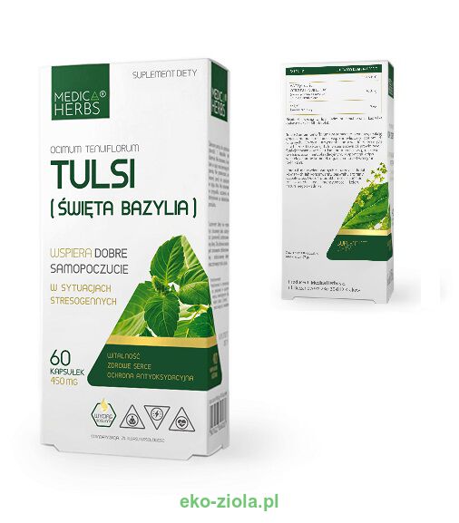 Medica Herbs Tulsi (Święta Bazylia) 450mg 60kaps