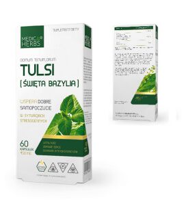 Medica Herbs Tulsi (Święta Bazylia) 450mg 60kaps