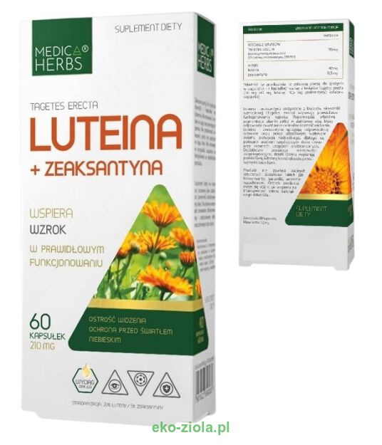 Medica Herbs Luteina + Zeaksantyna 210mg 60kaps