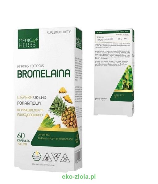 Medica Herbs Bromelaina (heli) 270mg 60kaps