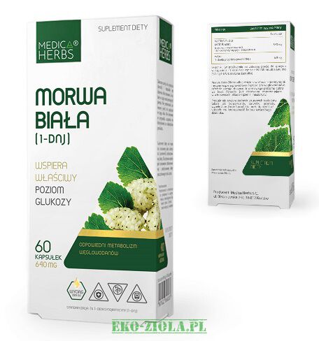 Medica Herbs Morwa Biała 640mg 60kaps
