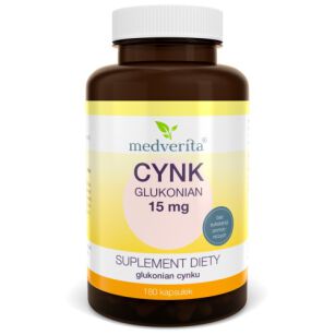 Medverita Cynk Glukonian 15mg 180kaps