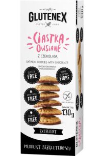 Glutenex Ciastka Owsiane z czekoladą 130g