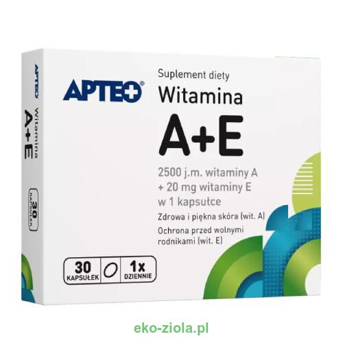 Apteo Witamina A+E 30 kapsułek