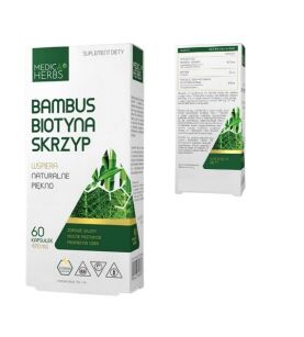 Medica Herbs Bambus + Biotyna + Skrzyp 470mg  60 kaps