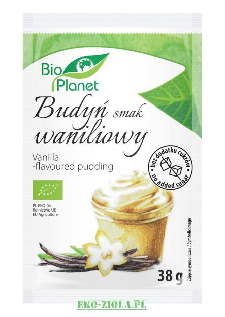 Bio Planet Budyń smak waniliowy BIO bez cukru 38g