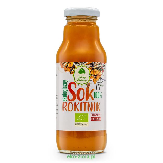 Dary Natury Sok z rokitnika 100% EKO 270ml