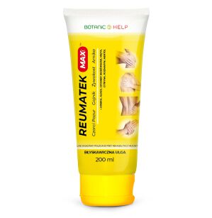 Bioxon Reumatek MAX przeciwbólowy (gojnik, żywokost, czarci pazur, arnika, aloes, rozmaryn, mentol) 200ml