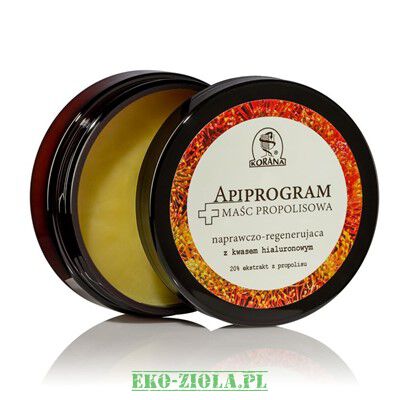 Korana Apiprogram Maść propolisowa 20% naprawczo-regenerująca z kwasem hialuronowym 50ml
