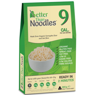 Better Than Foods Makaron Konjac Noodle bezglutenowy BIO 385g (zielony)