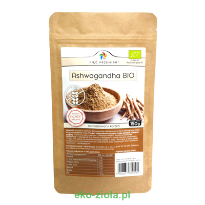 Pięć Przemian Ashwagandha bezglutenowa BIO 150g