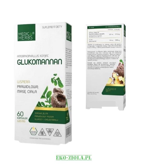 Medica Herbs Glucomannan 620mg 60kaps