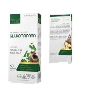 Medica Herbs Glucomannan 620mg 60kaps