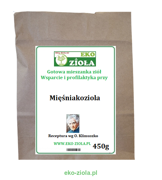 Aromatika Wsparcie i profilaktyka przy  Mięśniakoziola - mieszanka ziół wg Klimuszko 450g