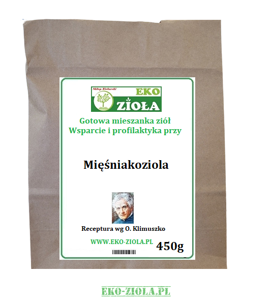 Aromatika Wsparcie i profilaktyka przy  Mięśniakoziola - gotowa mieszanka ziół wg Klimuszko 450g