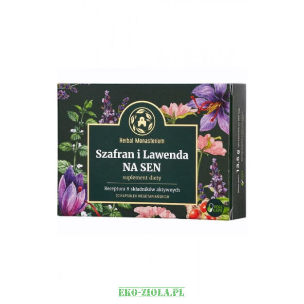 Herbal Szafran i Lawenda na sen 30kaps