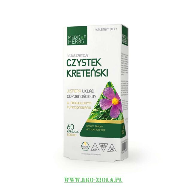 Medica Herbs Czystek kreteński 500mg 60kaps
