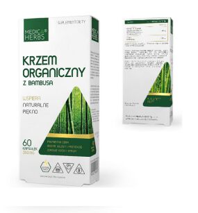 Medica Herbs Krzem organiczny z bambusa 350mg 60kaps