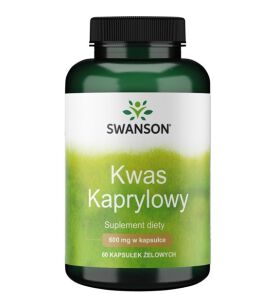 Swanson Kwas Kaprylowy 600mg 60kaps