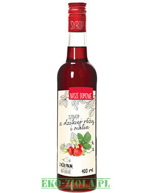 Nasze Domowe Syrop z Dzikiej róży + Malina 400ml