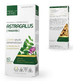 Medica Herbs Traganek (Astragalus) 600mg 60kaps