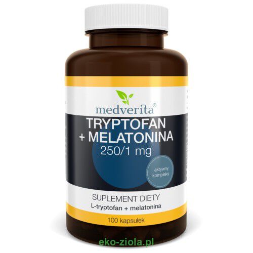 Medverita Tryptofan + Melatonina (250mg/1mg) 100kaps