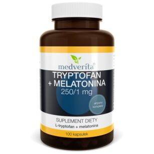 Medverita Tryptofan + Melatonina (250mg/1mg) 100kaps