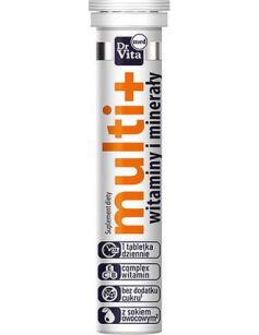 Dr.Vita Med MULTI+ Witaminy i minerały - 20 tabletek musujacych B/C