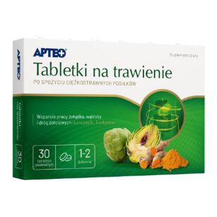 Apteo Tabletki na trawienie i wątrobę (karczoch, kurkuma) 30tab