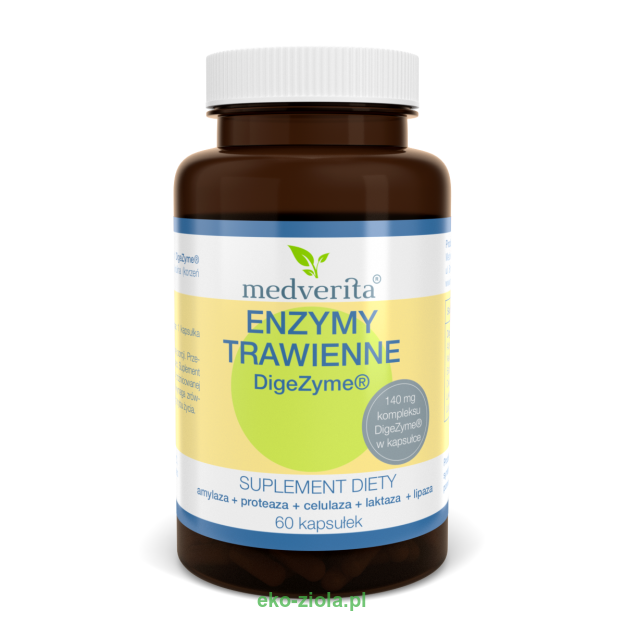 Medverita Enzymy trawienne 140mg 60kaps