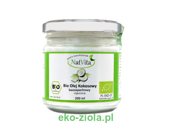 NatVita Olej kokosowy bezzapachowy BIO 200ml