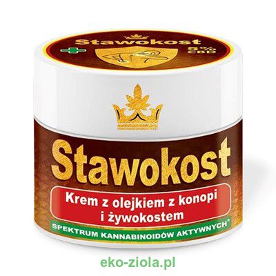 Asepta Stawokost Krem z olejkiem z konopi i żywokostem, 5% CBD 150ml