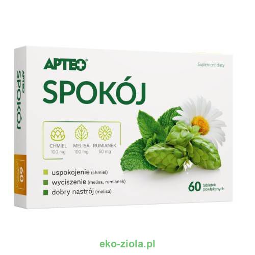 Apteo Spokój (melisa, chmiel, rumianek) 60tabl