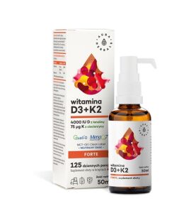Aura Herbals Witamina D3 + K2 (4000/75) na oleju MCT krople 50ml