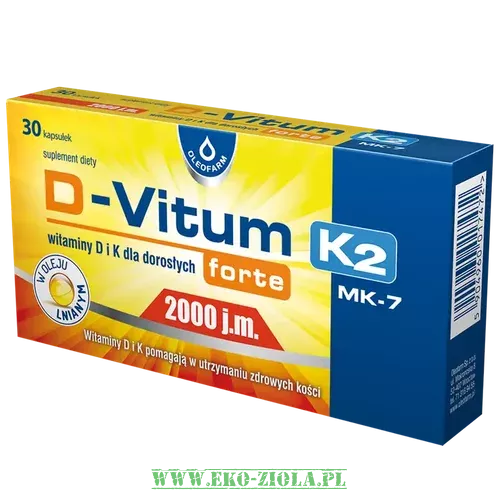 Oleofarm D-Vitum D3 2000j.m  +K2 75mg, 30kaps