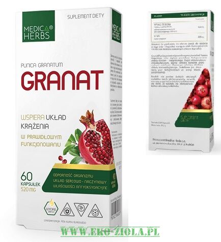 Medica Herbs Granat 520mg 60kaps