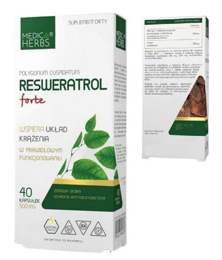 Medica Herbs Resweratrol Forte 500mg 40kaps