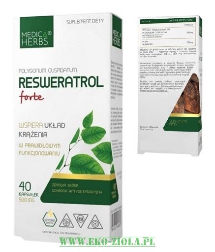 Medica Herbs Resweratrol Forte 500mg 40kaps