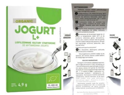 Sun&Food JOGURT L+ Organic bakterie liofilizowane do wytwarzania jogurtu (wg dr Kempisty)