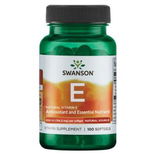 Swanson Witamina E naturalna 200IU 100 kaps