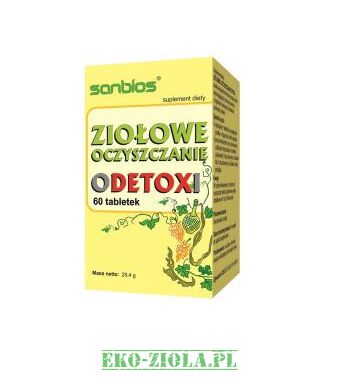 Sanbios Ziołowe oczyszczanie oDETOXi 60tabl