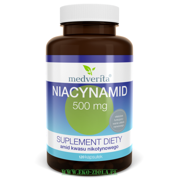 Medverita Niacynamid (wit. B3) 500mg 120kaps