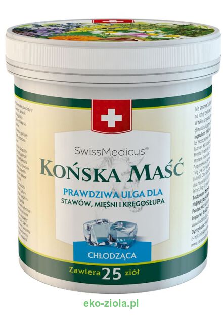 Swissmedicus Szwajcarska Maść końska chłodząca z 25 ziół 250ml (Herbamedicus)