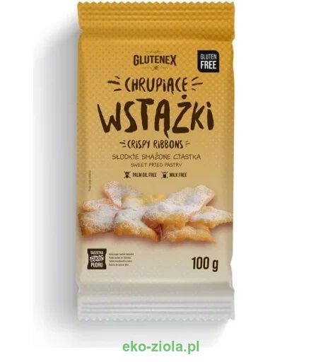 Glutenex Chrupiące wstążki - Faworki bez Glutenu 100g